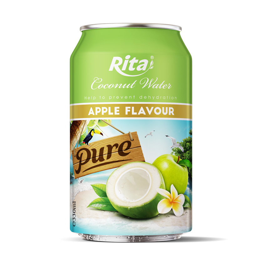 Rita Coconut water with apple in 330 ml Alu Can